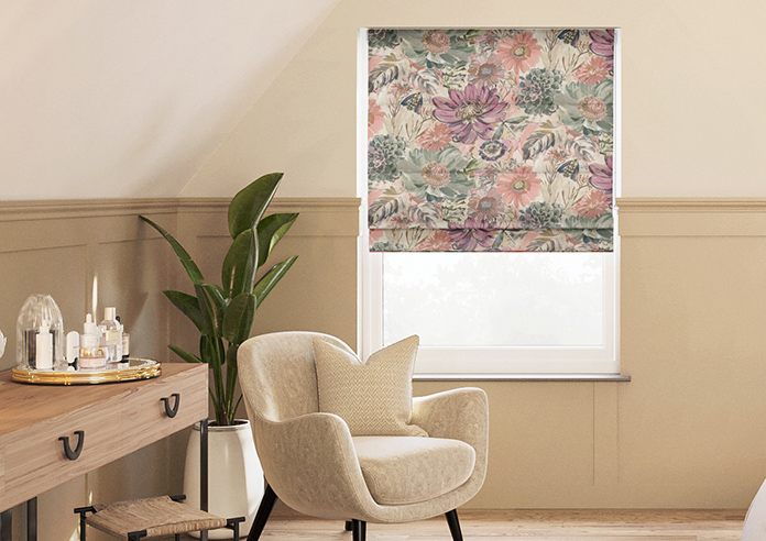 Spring Garden, Khaki - Roman Blind - Image 3